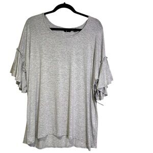 GNW Women’s L NWT Heather Gray Short Sleeve Knit Top